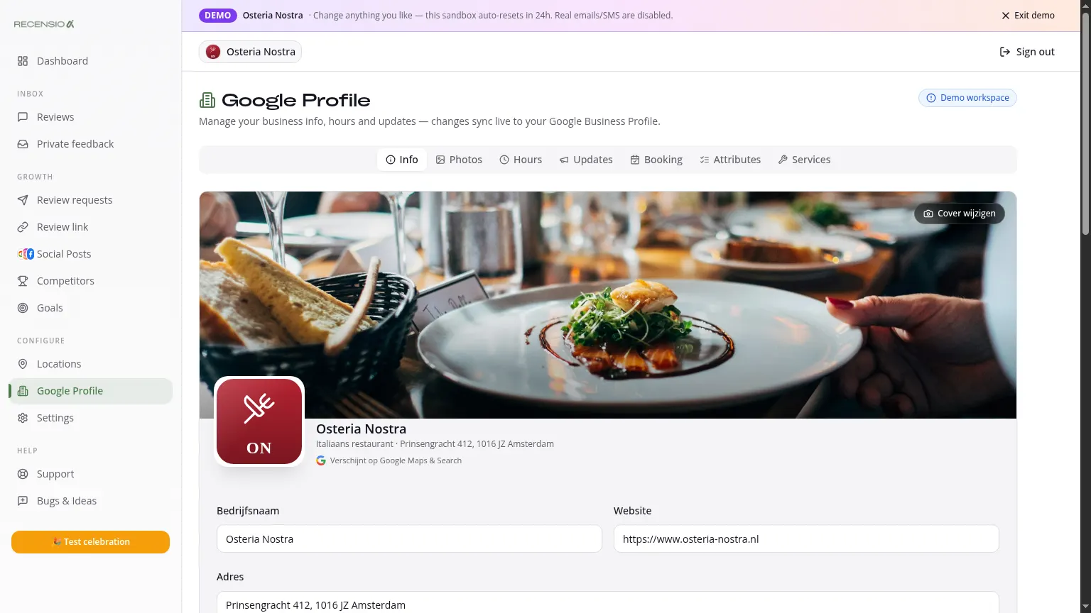 Manage your Google Business Profile