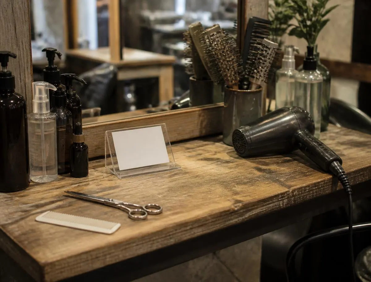 Hair salon station